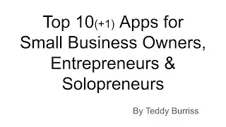 Top 10 (+1) Business Apps for Small Business Owners