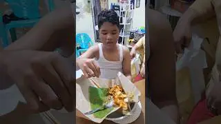 Fariz mandi dulu baru makan sate #shorts