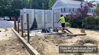NYPA Goldens Bridge EV Chargers Construction
