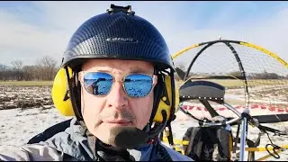 Vol d'essai en Chariot Paramoteur Biplace Fenix par Grand Froid 😱