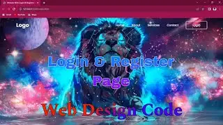 How To Make A Website With Login And Register | HTML CSS & Javascript | Web Design Code