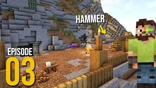 NEW BASE: FORT-HILL-CAMP - Episode 3 - Minecraft Modded (Vault Hunters 1.18)