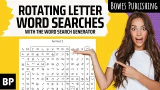 NEW! Rotating Letter Word Searches With The Word Search Generator