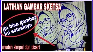 Cara Gambar Sketsa || Cara mudah simpel gambar dengan picart