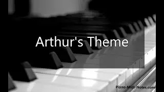 Arthur's Theme Piano Tutorial Synthesia + midi