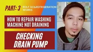 ⛔How to repair washing machine not draining(CHECKING DRAIN PUMP)