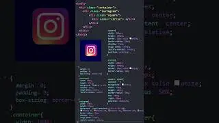 Instagram Logo with HTML CSS