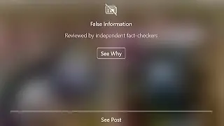 Instagram Fact Check be Like...