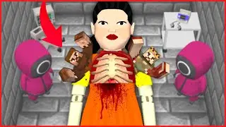 I GOT INTO SQUID GAME'S STOMACH! 😱 - Minecraft