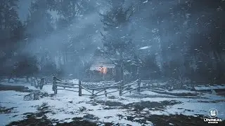 Winter with Sky Creator Unreal Engine 5.2  Lumen Nanite Quixel