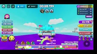 Roblox race clicker, highscore is 4.42million rebirth 47 
