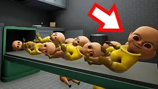 БОЛЬШАЯ ГОРКА МОНСТРА НА КУХНЕ ?! ИГРА The Baby In Yellow