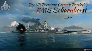 World Of Warships Blitz - KMS Scharnhorst Gameplay