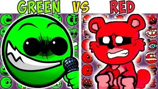 All RED VS GREEN Test | FNF Character Test | Gameplay VS Playground