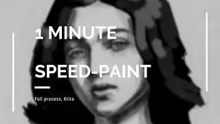 1 Minute Digital portrait speed paint!