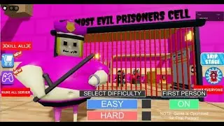 [🏭NEW!] POLICE GIRL BARRY PRISON RUN ! (OBBY) #roblox #scaryobby