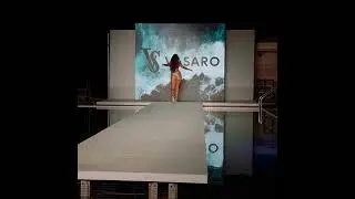 Model Florence Garcia at Miami Swim Week 2023 wearing Vasaro's Silver Myranda Bikini