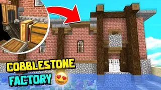 Big Cobblestone Generator Factory with Create Mod in Minecraft Hardcore (#2)