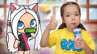 Настя играет в игре Avatar World | Настя и Мия идут в школу
