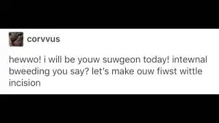pov: your surgeons are furries