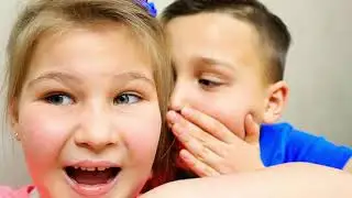 Дети и папа придумывают забавные шутки | Adam and Alice - kids joke with daddy