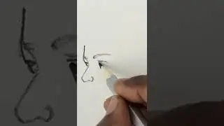 Easy Face Drawing For Beginners  #drawing #face #art #shorts #sketch #pencildrawing #easydrawing