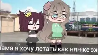 подборка меме "я хочу летать как нян кет"