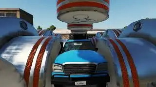 Cars vs Giant hydraulic press - #BeamNG Drive Total Destruction