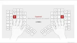 HOWTO: Layout Editor -  Combos GUI Capslock W+O -  #glove80community Glove80 zmk combo