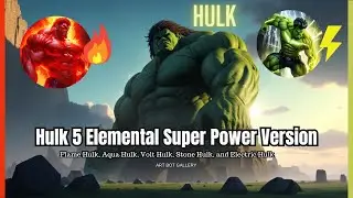 Hulk 5 Elemental Super Power Version: Universe's most powerful Hulks with the forces of nature