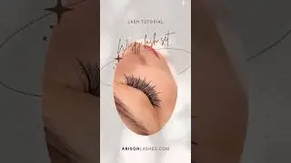 Wispy #lashextensions Set Tutorial 💫 #shorts #wispylashes