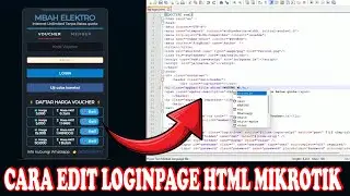 Cara edit loginpage mikrotik netbar expresion html dengan notepad ++