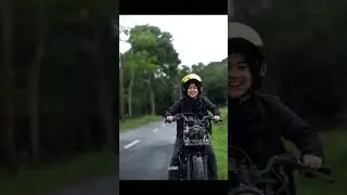 kakaknya cantik suka motor classic 