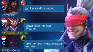 KETIKA TIM MENARUH HARAPAN KEPADA TOP GLOBAL SABER ROAM😱, AUTO MODE SERIUS | MOBILE LEGENDS