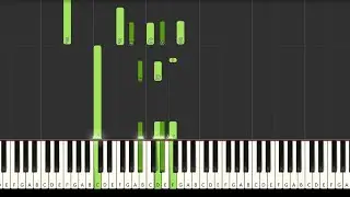 C minor 4 chord Chill Groove [Synthesia] (Piano tutorial)