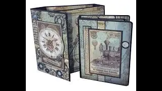 Voyages Fantastiques Book Box and Mini Album - Stamperia