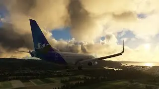 (MSFS) 737-700 Landing in Trondheim, Norway [ENVA]