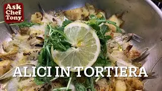 How to make Anchovies (Alici) in tortiera