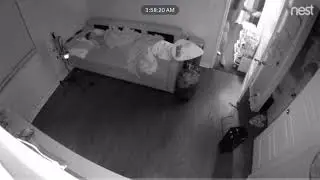 Laryngospasm - middle of the night on camera