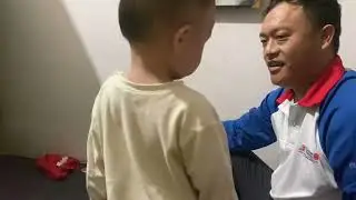 2 yrs old baby boy  taekwondo workout coaching his Baba @HimalayanTigerFamily @subscribeme1992