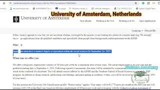 Grab Your Chance! 5 Fully-Funded PhD Positions at University of Amsterdam | Faculty of Social