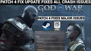 GOD OF WAR RAGNAROK PC PATCH 4 FIX | CRASH,MEMORY LEAK,CONTROLLER FIX 😃😃|