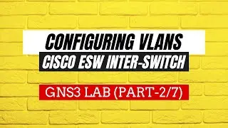 Part-2/7 | GNS3 Lab - Inter-Switch vLANs Configuration on Cisco ESW Switching Module | Urdu/Hindi