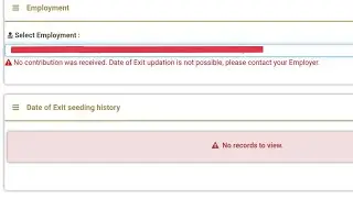 🛑 Date of exit updation is not possible, please contact your employer.2022