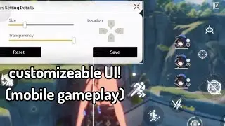 Wuthering Waves UI is customizable! | Mobile gameplay (Iphone XR)