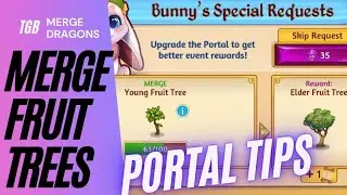 100X Young Fruit Tree Merges Portal Tips Merge Dragons