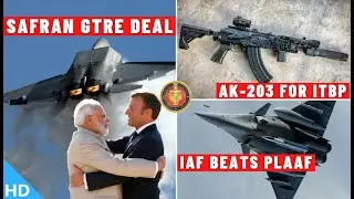 Indian Defence Updates : AMCA Engine Deal,AK-203 For ITBP,19Cr Canopy Order,IAF Rank,NSG New Range