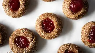 No-Bake Thumbprint Cookies | Vegan & Gluten-Free