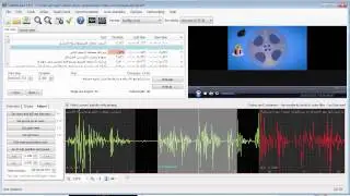 نافذة waveform في برنامج subtitle edit