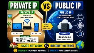 Public IP vs Private IP Explained Simply 🌍 | Networking for Beginners